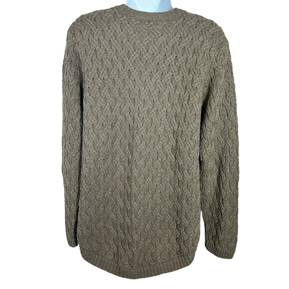 Jeanne Pierre Sweater Women's Extra Large Brown Pullover Long Sleeve Cable Knit - Picture 7 of 7